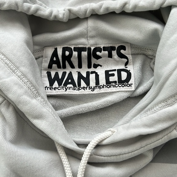 FreeCity ARTISTS WANTED SUPER SYMPHONIC COLOR free city Hoodie size 1 S NWOT - Picture 3 of 10